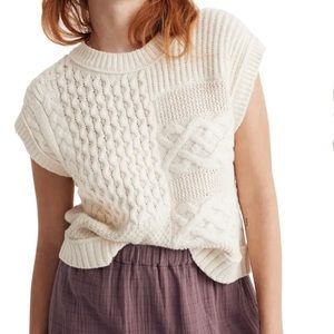 Patchwork Sweater Vest